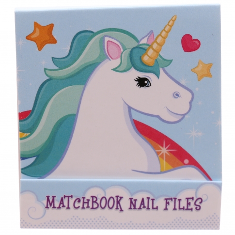 NAIL74 - Enchanted Rainbow Unicorn Nail File Matchbook