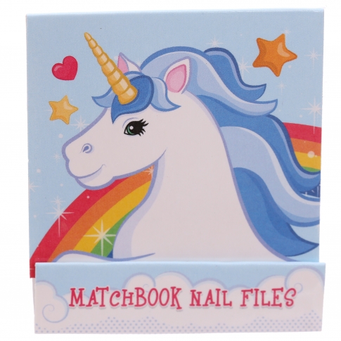 NAIL74 - Enchanted Rainbow Unicorn Nail File Matchbook