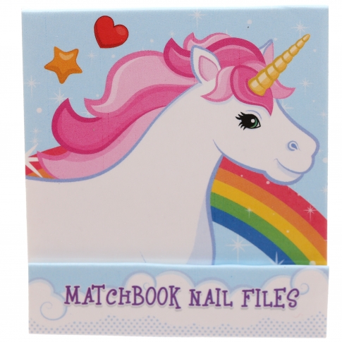 NAIL74 - Enchanted Rainbow Unicorn Nail File Matchbook
